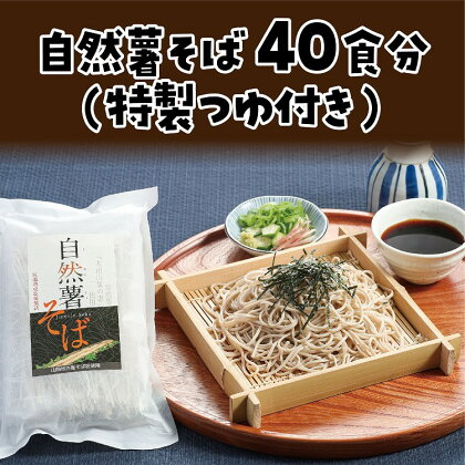 自然薯そば40食分(特製つゆ付き)
