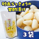 【ふるさと納税】砂丘らっきょう 甘酢漬 200g 3袋入り