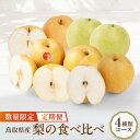 【ふるさと納税】【先行予約】数量限定【定期便】鳥取県産 梨の食べ比べ 4種類コース | フルーツ 果物 くだもの 食品 人気 おすすめ 送料無料