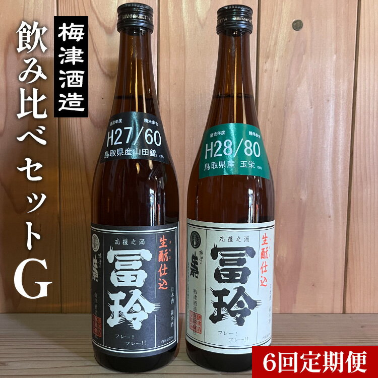 【6回定期便】梅津酒造の飲み比べセットG （720ml×2本）※着日指定不可※離島への配送不可