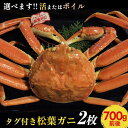 【ふるさと納税】96.【選べます!活またはボイル】タグ付き松葉ガニ 2枚※2025年11月上旬~2026年3月下旬頃に順次発送予定