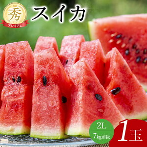 【ふるさと納税】241.【先行予約】プレミアムスイカ 1玉◇※5月下旬~8月中旬頃に順次発送予定(こちらの返礼品は、大栄西瓜ではありません)