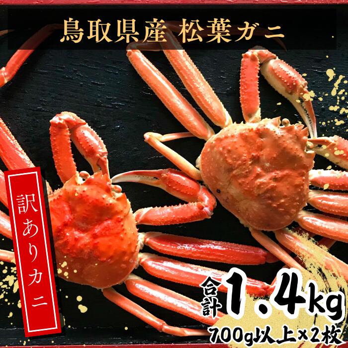 【ふるさと納税】鳥取県産 訳あり蒸し松葉ガニ 700g以上2枚 EY92