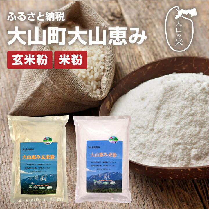 5位! 口コミ数「0件」評価「0」MR-02　大山恵み米粉・玄米米粉 セット（500g×2） 米粉 米 製菓用 料理用 業務用 家庭用 鳥取県 鳥取県産 大山町 大山 大入り･･･ 