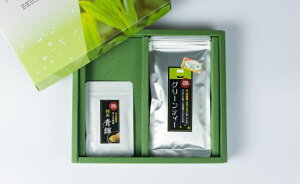 【ふるさと納税】IN-01 お茶屋さんのおいしいお茶「井上青輝園」の抹茶とグリーンティーセット