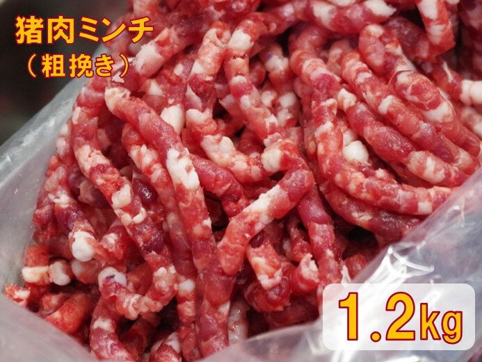 【ふるさと納税】猪肉ミンチ（挽き肉）粗挽き　1.2kg（300g×4パック）GB-16