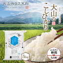 【ふるさと納税】KT-01 大山カラス天狗 大山のこしひかり5kg 米 料理用 家庭用 鳥取県 鳥取県産 大山町 大山 料理 国産 鳥取 コシヒカリ こしひかり 大山産