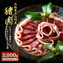 GB-04 猪肉 2kg 250g×8パック 猪肉モモ ウデのスライス 合計2kg入 鳥取県 鳥取県産 大山町 大山 要冷凍 ジビエ肉 焼き肉 焼き肉用 料理 生肉 パック 詰め合わせ ウデ モモ肉 スライス ジビエ イノシシ肉 いのしし 高級 返礼品 鳥取 肉料理