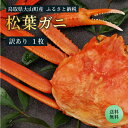 【ふるさと納税】【訳あり】【土日到着限定】足1本折れボイル松葉ガニ（600～700gを1枚) 約3- ...