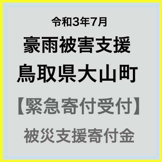 【ふるさと納税】【令和3年7月 豪雨被害支援寄付受付】鳥取県大山町災害応援寄付金(返礼品はありません)