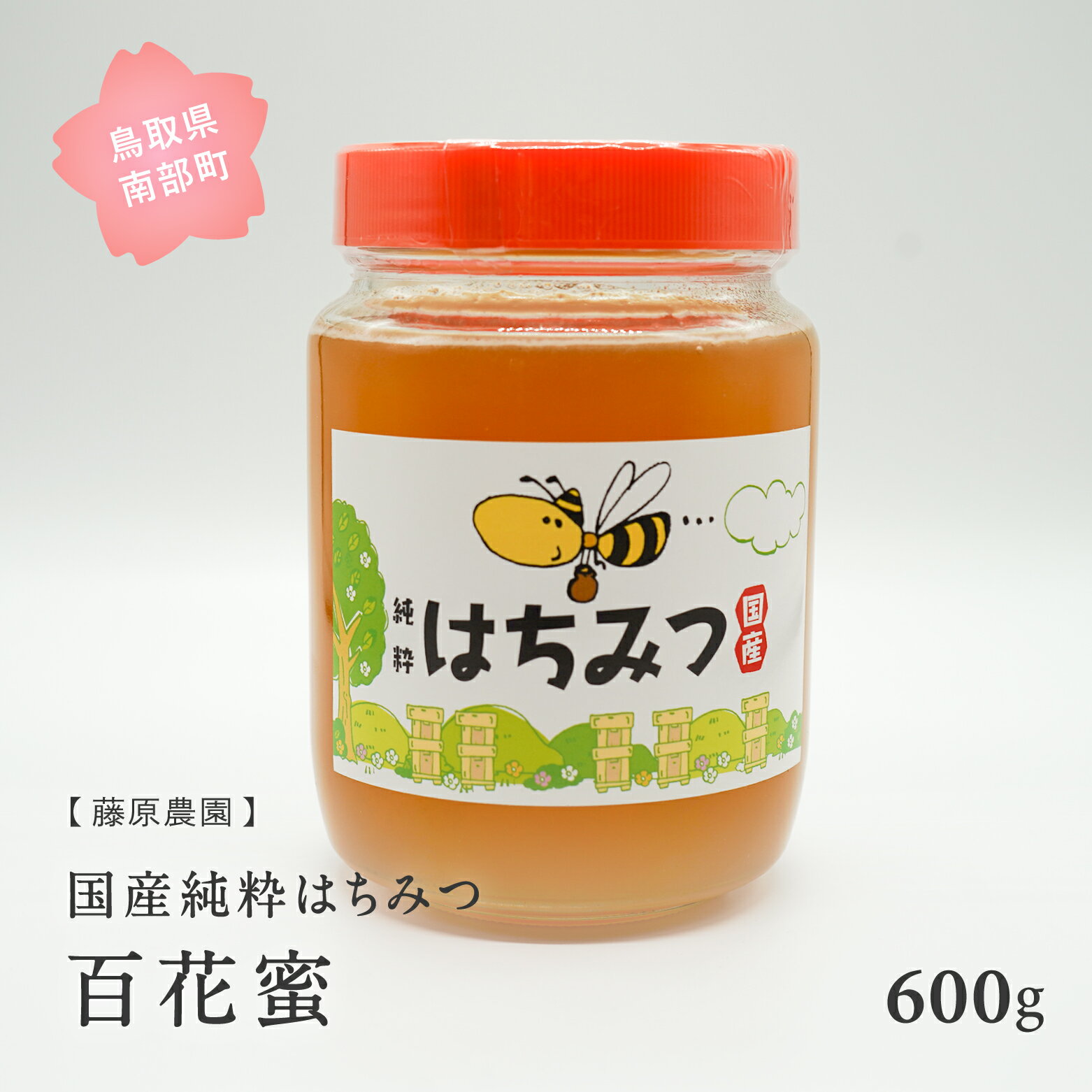 里地・里山のめぐみ [ハチミツ600g(百花蜜)] 鳥取県産純粋ハチミツ はちみつ 蜂蜜 ハチミツ 国産 鳥取県南部町