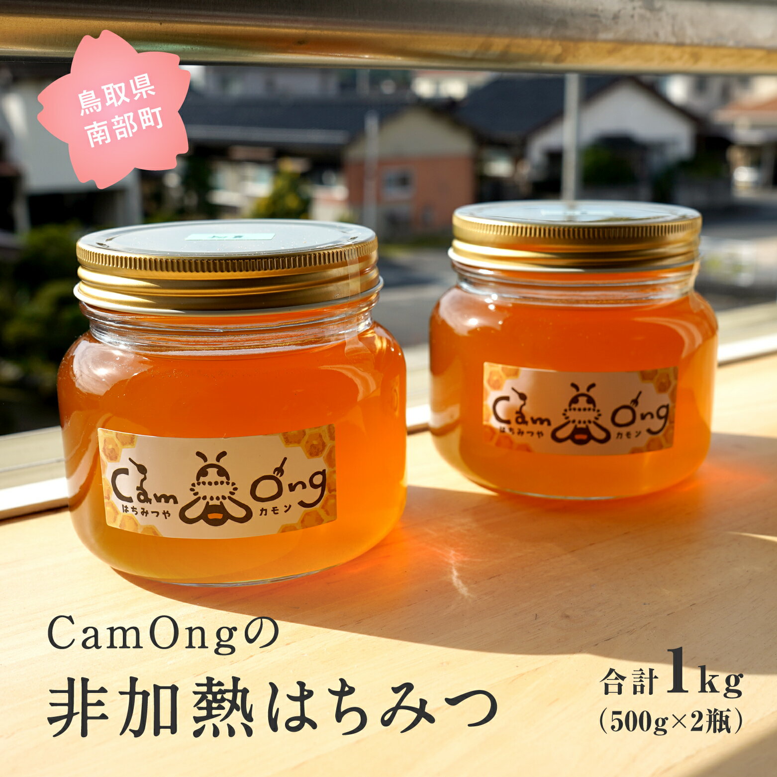 【ふるさと納税】CamOngの非加熱はちみつ 合計1kg(500g×2瓶) ハチミツ 蜂蜜
