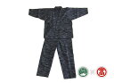 【ふるさと納税】<ごとう絣店> 弓浜絣 作務衣 上下セット(大山ブランド会)