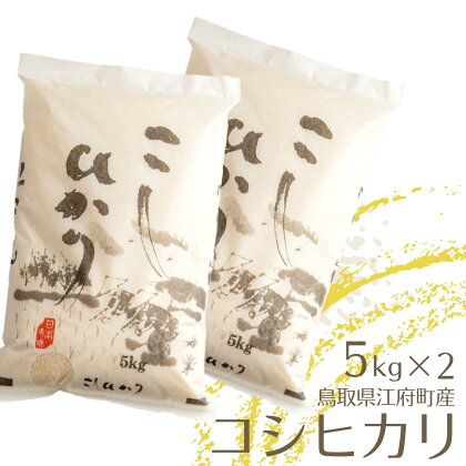 米 こしひかり5kg×2 計10キロ 鳥取県江府町産 こめ 精米 コシヒカリ 令和5年産 送料無料 0909