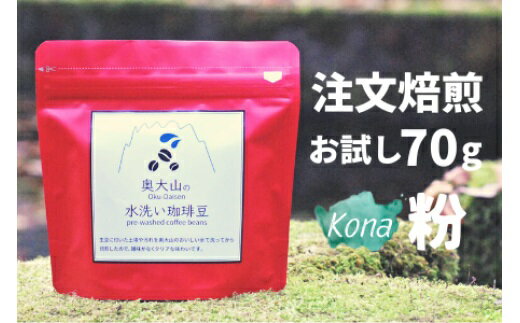 【ふるさと納税】スペシャルブレンド ブナの森 粉 お試し70g コーヒー 奥大山の水洗い珈琲 奥大山ブラ...