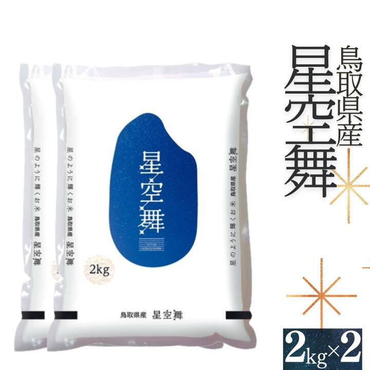 【ふるさと納税】お米 星空舞 2kg×2 計4キロ 鳥取県産