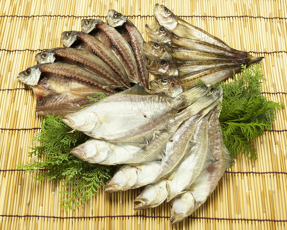 【ふるさと納税】恵曇（えとも）一夜干しセット 魚 開き 一夜干し アジ カレイ ハタハタ 甘塩 山陰 自然 松江《115-02》