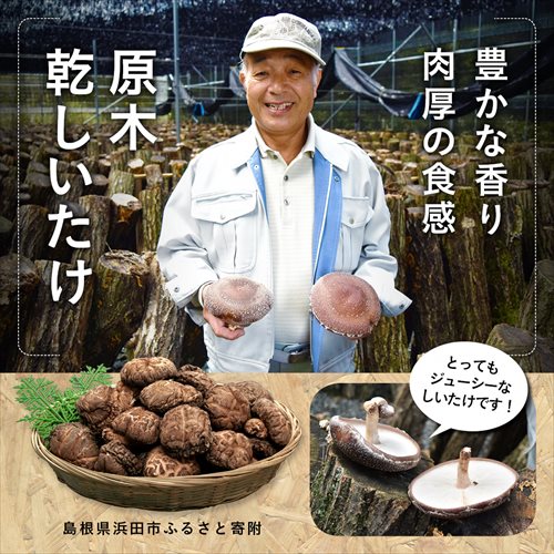 【ふるさと納税】原木乾しいたけ 椎茸 乾物 干し 乾燥しいたけ きのこ 原木栽培 原木椎茸 原木しいたけ 肉厚しいたけ 【010_1940】