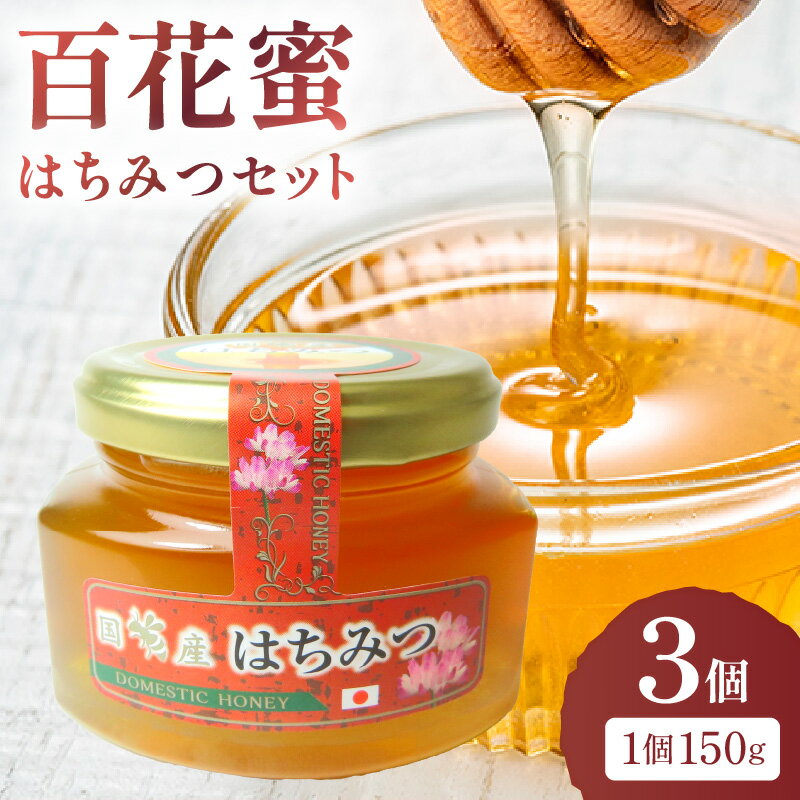 【ふるさと納税】はちみつ （百花蜜） セット （木箱入り） 蜂蜜 国産蜂蜜 国産 百花蜜 木箱 パンのお..