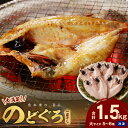 【ふるさと納税】【レビューCP対象】【大満足!産地直送 肉厚ジューシーな のどぐろ!】のどぐろ一夜干し5〜6枚で計1.5kg「大満足セット」<10月以降順次発送...