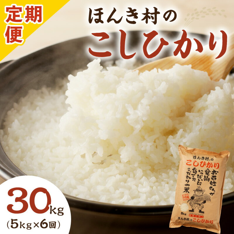 【ふるさと納税】【定期便】【令和5年産】ほんき村の こしひか