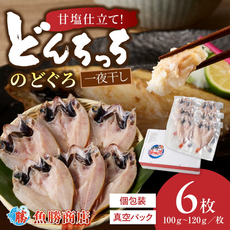 樂天商城 - 【ふるさと納税】【どんちっちブランド】のどぐろ一夜干し（100g～120gx6枚）一夜干し おつまみ ブランド魚 アカムツ 国産 ふるさと納税 のどぐろ【136_1979】