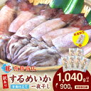 【ふるさと納税】【楽天限定・生活応援品】【レビューCP対象】【訳あり】するめいか一夜干し (6~7枚)+1枚 計1,040g以上 魚介類 いか するめいか 一夜干し 加工品 おつまみ 訳あり ふるさと納税 するめいか 【136_1992】