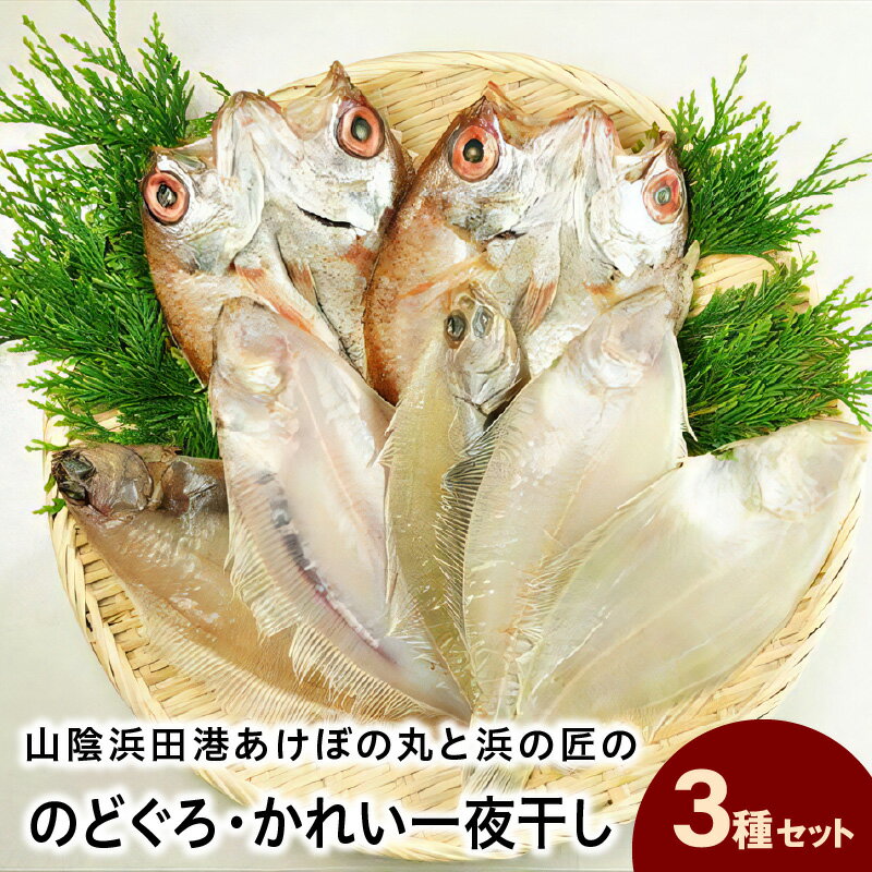 【ふるさと納税】山陰浜田港あけぼの丸と浜の匠ののどぐろ・かれい一夜干しセット 魚介類 魚貝類 魚 ...