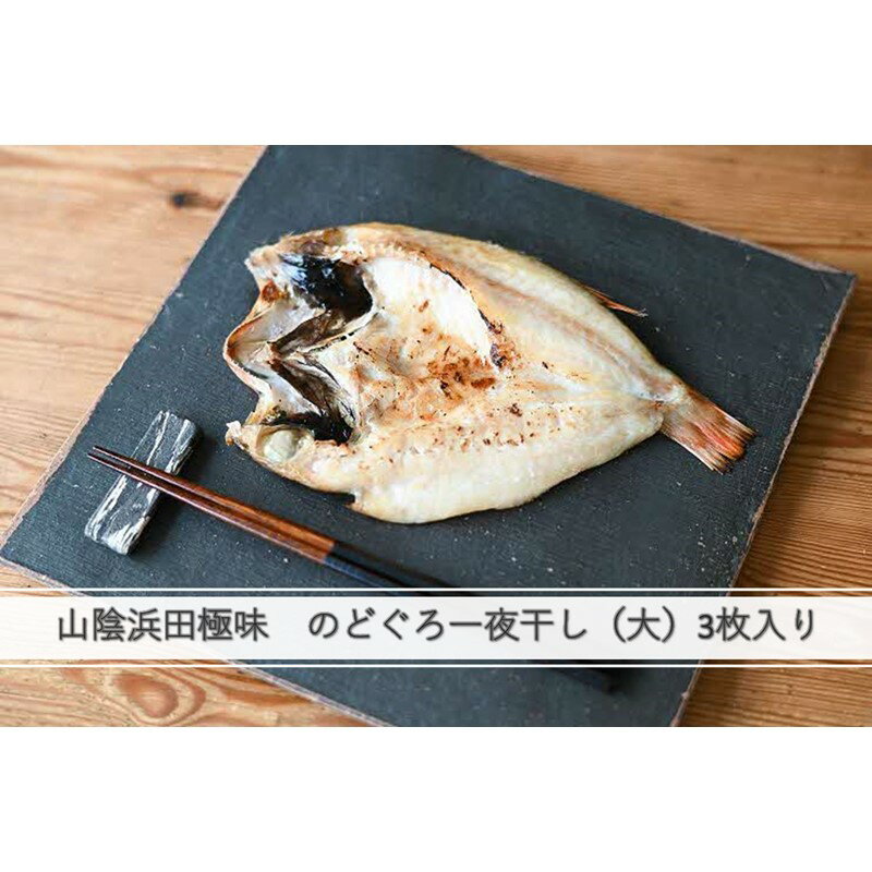 【ふるさと納税】山陰浜田極味　のどぐろ一夜干し（大）3枚入り 魚介類 魚貝類 魚 のどぐろ 一夜干し 干物 贈答 お中元 お歳暮 島根県沖産 【1763】