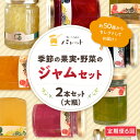 【ふるさと納税】【定期便年6回】季節の果実、野菜のジャムおまかせ2本セット ジャム セット 果物 野菜 詰め合わせ パンのお供 ギフト 贈り物 お中元 お歳暮 ...