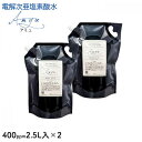 【ふるさと納税】電解次亜塩素酸水 400ppm 【2.5L 2個セット】 除菌・消臭