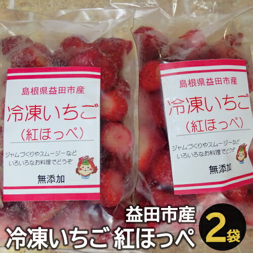 【ふるさと納税】冷凍いちご 500g×2袋 国産 島根県産 益田市 果物 フルーツ デザート お菓子作り 苺 紅ほっぺ ジャム スムージー 冷凍 特産品 お取り寄せ グルメ A-806