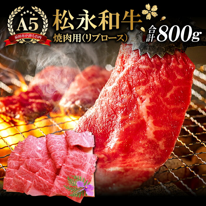 18位! 口コミ数「0件」評価「0」 松永和牛 A5ランク 焼肉用 リブロース 800g 肉 牛肉 黒毛和牛 ブランド牛 最高級 贅沢 冷凍 特産品 お取り寄せ グルメ お祝い･･･ 