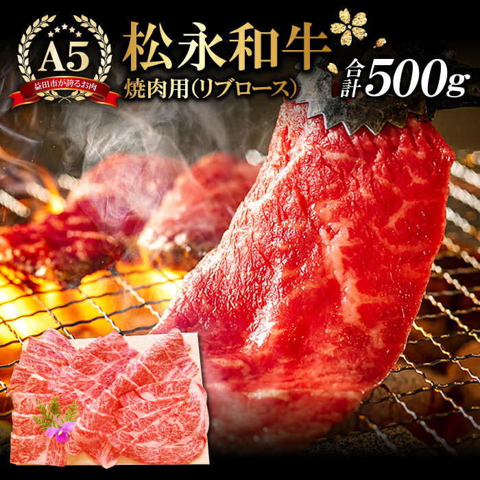 松永和牛 A5ランク 焼肉用 リブロース 500g 肉 牛肉 黒毛和牛 ブランド牛 リブロース 特産品 お取り寄せ グルメ お祝い ご褒美 贅沢 特別な日 ご馳走 焼肉 パーティー セット 松永牧場 A5