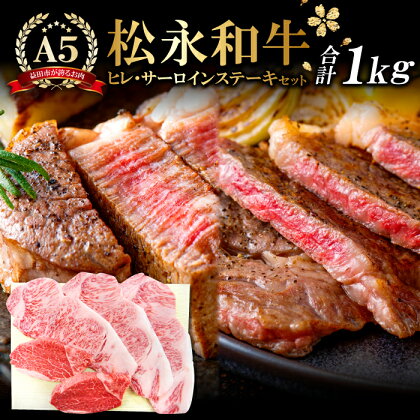 松永和牛 A5ランク サーロインステーキ 200g×3枚 合計600g ヒレステーキ 200g×2枚 合計400g 肉 牛肉 黒毛和牛 ブランド牛 最高級 贅沢 詰め合わせ セット 冷凍 特産品 お取り寄せ グルメ ごちそう ご褒美 記念日