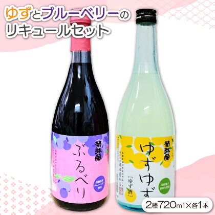 リキュールセット ゆずゆず ぶるべり 720ml 各1本 酒 混成酒 リキュール ストレート ロック ソーダ割り カクテル ナイトキャップ 果物 フルーツ 柚子 ブルーベリー 贅沢 飲み比べ 詰め合わせ セット 特産品 お取り寄せ