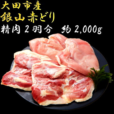 【ふるさと納税】 肉 鶏 鶏肉 地鶏 国産 島根県産 C063 地鶏の銀山赤どり精肉（まるごと2羽分）