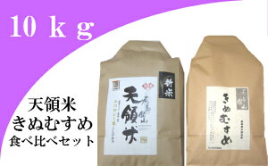 【ふるさと納税】 令和4年産 コシヒカリ きぬむすめ 食べ比べ セット 各5kg 合計10kg こしひかり 米 弁当 おにぎり おむすび 石見銀山 天領米 令和4年度産 2022年産 島根県産 大田市産