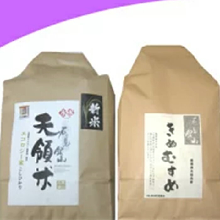 令和4年産 コシヒカリ 2kg きぬむすめ 1.5kg×2袋 3kg お米 食べ比べ セット 合計5kg こしひかり お弁当 おにぎり おむすび ごはん こめ 石見銀山 天領米 令和4年度産 2022年産 島根県産 大田市