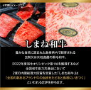 【ふるさと納税】 黒毛和牛しまね和牛 バラ カルビ 焼肉用 400g（200g×2パック）冷凍 送料無料 特産品 国産 牛肉 ギフト 贈答 お歳暮 お中元しまね和牛 2