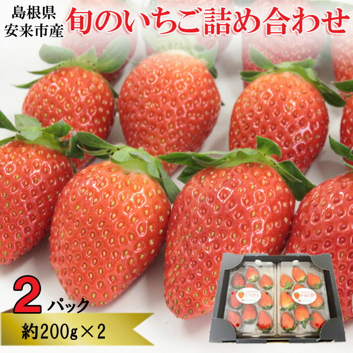 1位! 口コミ数「0件」評価「0」早期予約 農場長厳選の美味しいいちご 400g (200g×2) パック 苺 詰め合わせ 島根県 安来市産 かおり野 紅ほっぺ よつぼし セ･･･ 