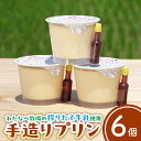 【ふるさと納税】手造りプリン6個セット【冷蔵 ネッカ牛乳 ネッカ卵 蒸しプリン ソース別 お取り寄せ わたなべ牧場】