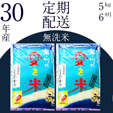 【ふるさと納税】 BG無洗米(定期)コシヒカリ 5kg/6ヵ月 米 無洗米 定期 島根県