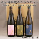 【ふるさと納税】月山 純米 飲みくらべ 720ml × 3本