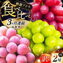 【ふるさと納税】【全3回定期便】【2025年先行予約】【数量限定】【自宅用】毎月ぶどうをお届け!イチオシ3品種 各2房 島根県雲南市/ギアファーム[AIAB01...