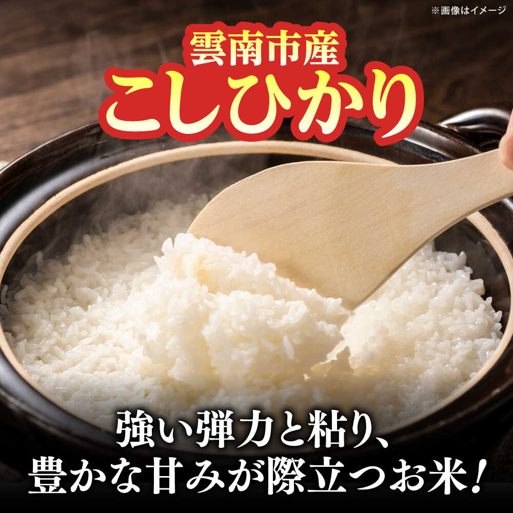 【ふるさと納税】米 雲南市産コシヒカリ 定期便あり 選べる 内容量 2kg 5kg 10kg《内容量/お届け回数をお選びください》島根県 雲南市/有限会社藤本米穀店｜米 白米 精米 国産 お米 おこめ お弁当 おにぎり こしひかり コシヒカリ[AIDB104]