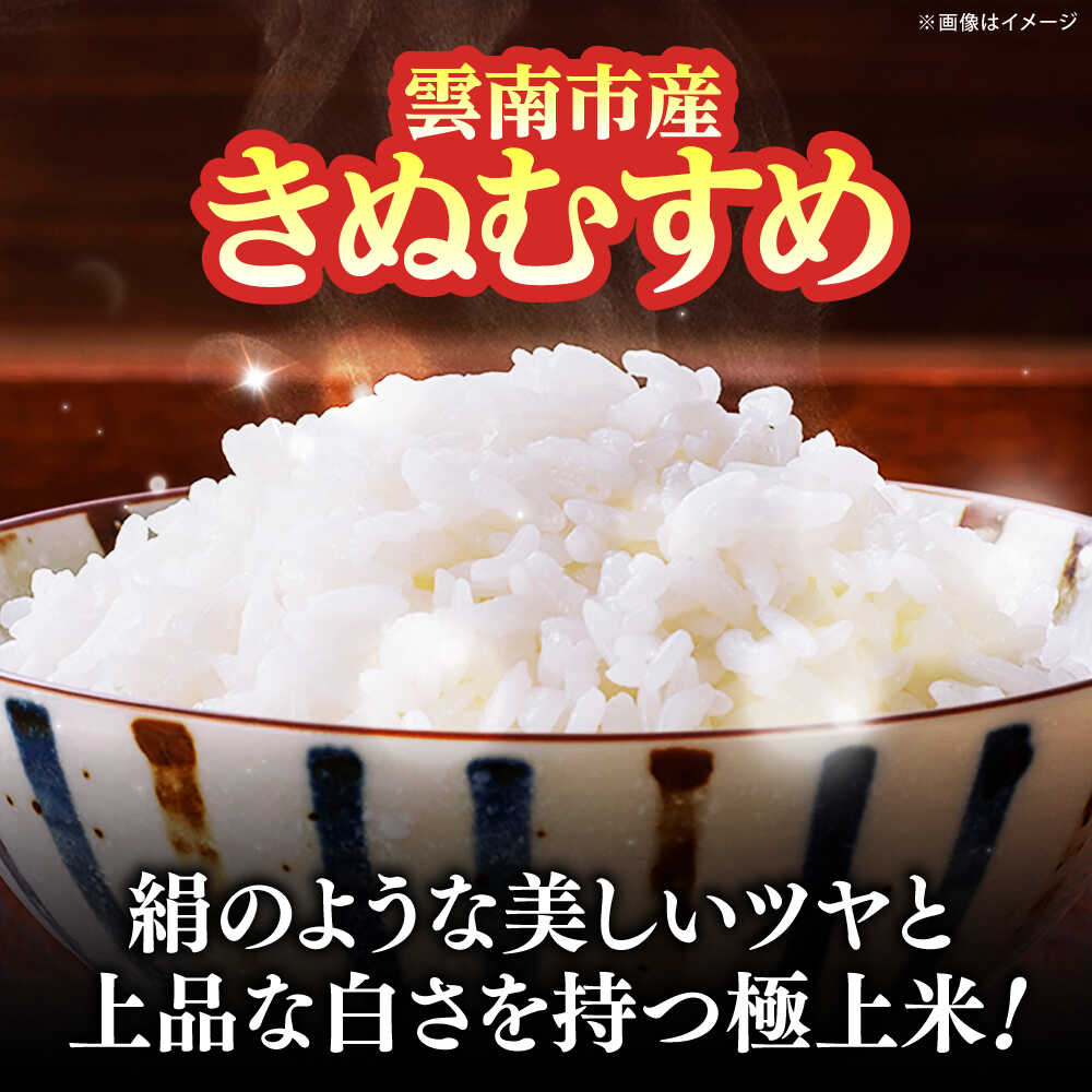 【ふるさと納税】米 定期便 令和7年産 新米 雲南市産 きぬむすめ 2kg 5kg 6kg 10kg 15kg 30kg 選べる容量 定期 2キロ 5キロ 10キロ 3ヶ月 3か月 3回 お米 こめ コメ kome 送料無料 島根県雲南市/有限会社藤本米穀店[AIDB098]