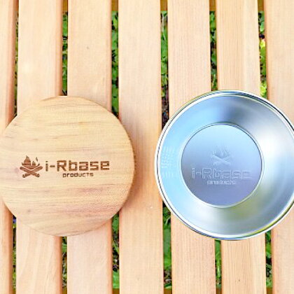 i-Rbase シェラカップ 欅蓋付き キャンプ アウトドア 高級素材 ステンレス 250ml ソロキャンプ グランピング BBQ バーベキュー カップ コップ お皿