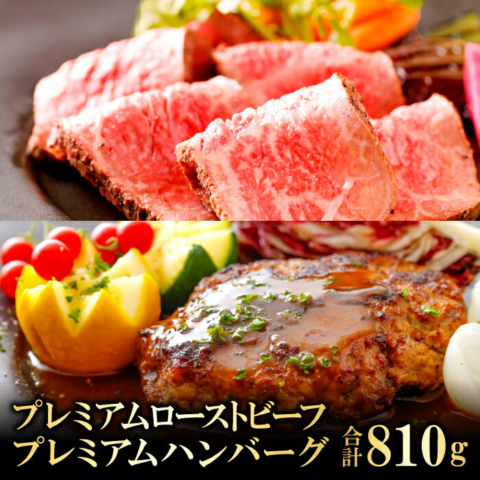 奥出雲和牛 プレミアムローストビーフ モモ肉 1袋 300g プレミアムハンバーグ ポワブルベルソース添え 3袋 170g×3 島根県産 飯南町産 肉 牛肉 和牛 ブランド牛 黒毛和牛 ローストビーフ ハンバーグ 奥出雲和牛100%使用 加工食品 冷凍食品 高級 冷凍