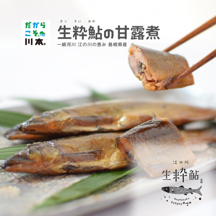【ふるさと納税】一級河川・江の川の恵み・島根県産 / アユの甘露煮 2尾×5袋セット あゆ 贈答用 特産品 川魚 一級河川 江の川